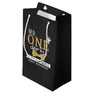 Mr. ONEderful 1st Birthday Party Favour Small Gift Bag
