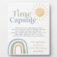 Mr Onederful Boys 1st Birthday Time Capsule Sign