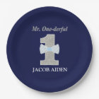 Mr. ONEderful Custom Paper Plates 9"