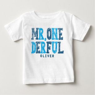 Mr. Onederful First Birthday Baby Bodysuit
