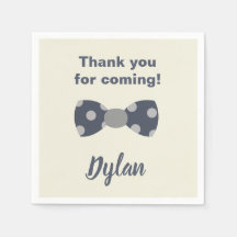 Mr Onederful navy and grey bow tie
