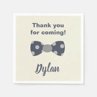 Mr Onederful navy and grey bow tie Napkin