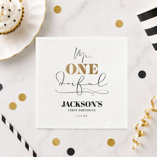 Mr. Onederful Paper Napkins (Mr. Onederful Paper Napkins)