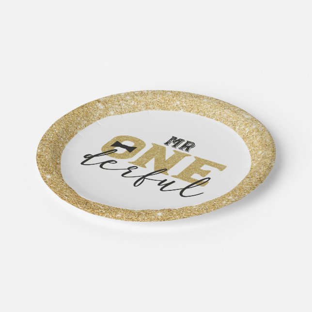 Mr Onederful Paper Plates (Angled)