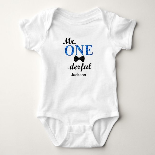 Mr. ONEderful Romper (Front)