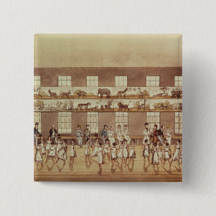 Mr Owen's Institution, New Lanark (Quadrille Danci 2 Inch Square Button