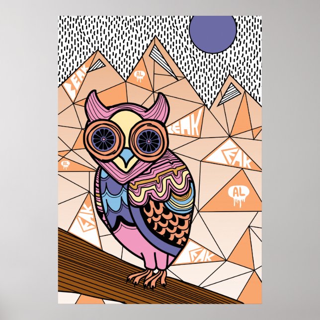 Mr. Owl Art Print (Front)