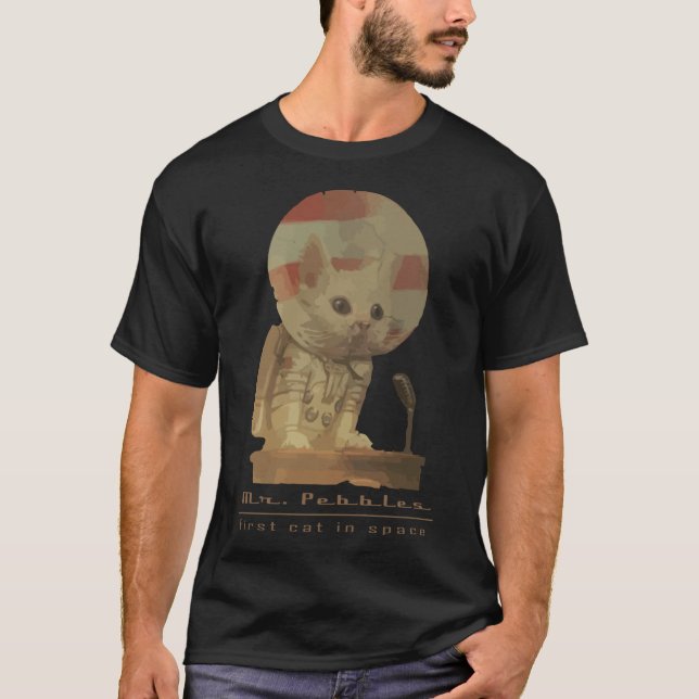 Mr. Pebbles - The first cat in space! Classic T-Sh T-Shirt (Front)