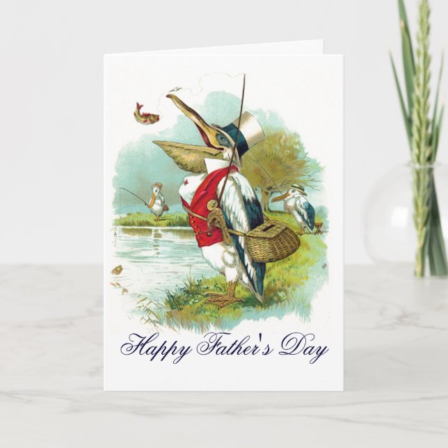 MR PELICAN FISHING / FATHER'S DAY CARD (Front)
