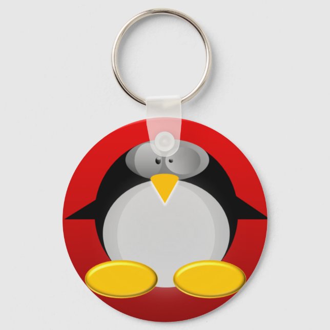 Mr. Penguin has your keys Keychain (Front)
