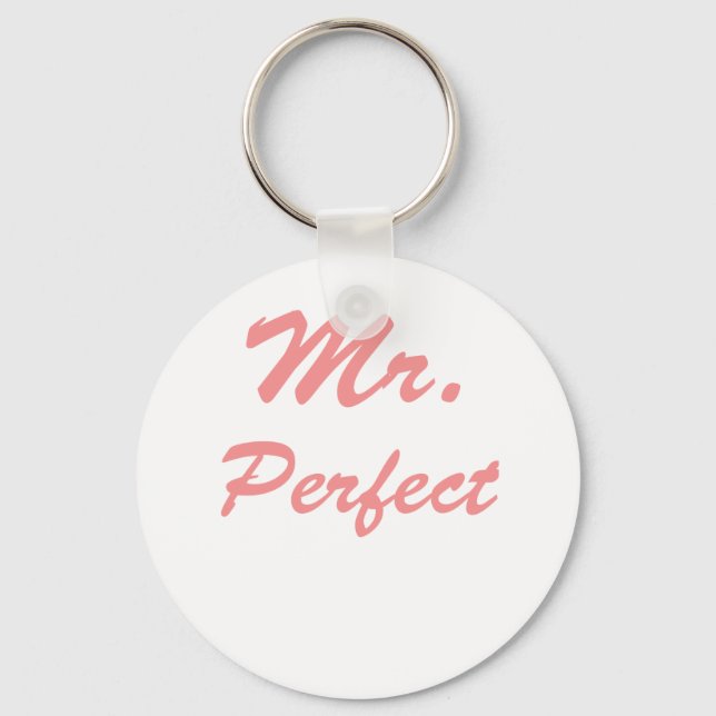 Mr. Perfect Keychain (Front)