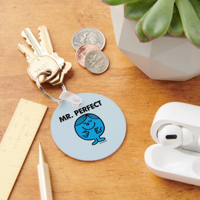 Mr. Perfect | Quietly Content Keychain (Desk)