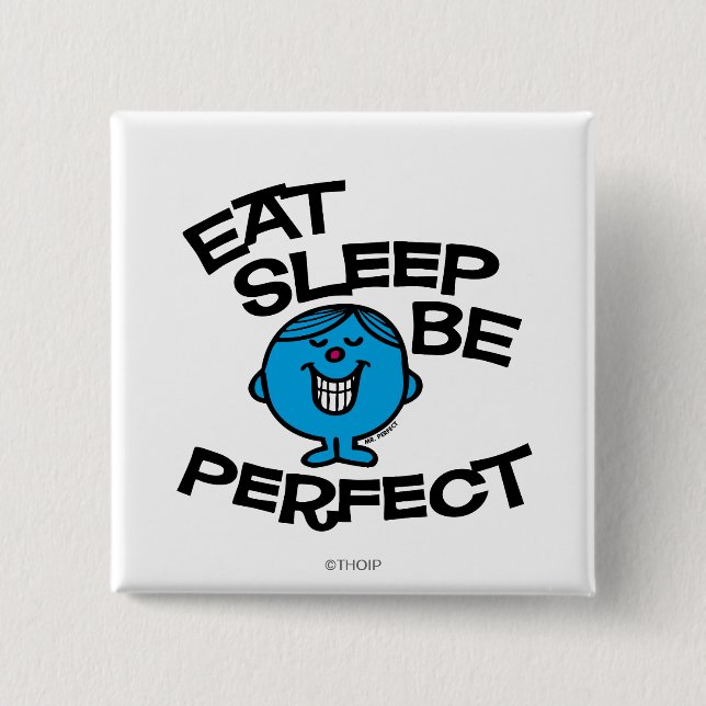 Mr. Perfect's Plan For Life 2 Inch Square Button (Front)