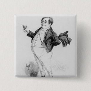 Mr. Pickwick 2 Inch Square Button