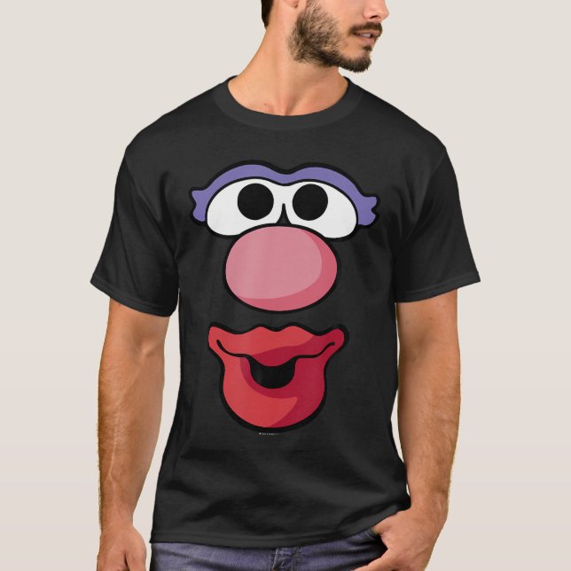 Mr. Potato Head Halloween Mrs. Potato Head Big Fac T-Shirt (Front)
