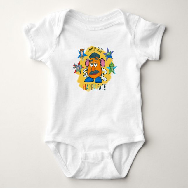 Mr. Potato Head | This is my Happy Face Baby Bodysuit (Front)
