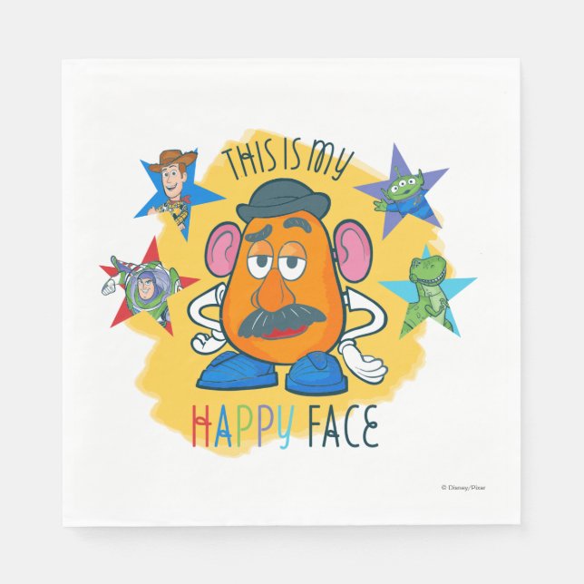 Mr. Potato Head | This is my Happy Face Napkin (Front)