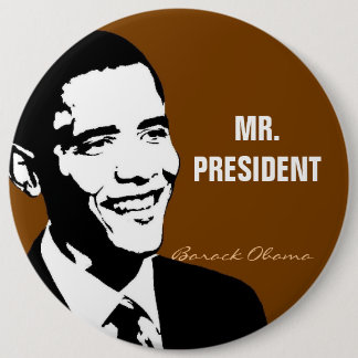 MR.PRESIDENT 6 INCH ROUND BUTTON
