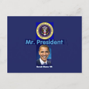 MR. PRESIDENT Postcard