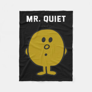Mr Quiet Design Fleece Blanket