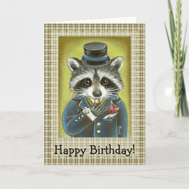 Mr Raccoon Card (Front)