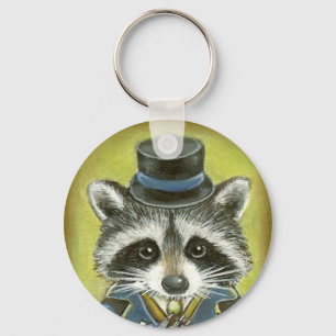 Mr Raccoon Keychain