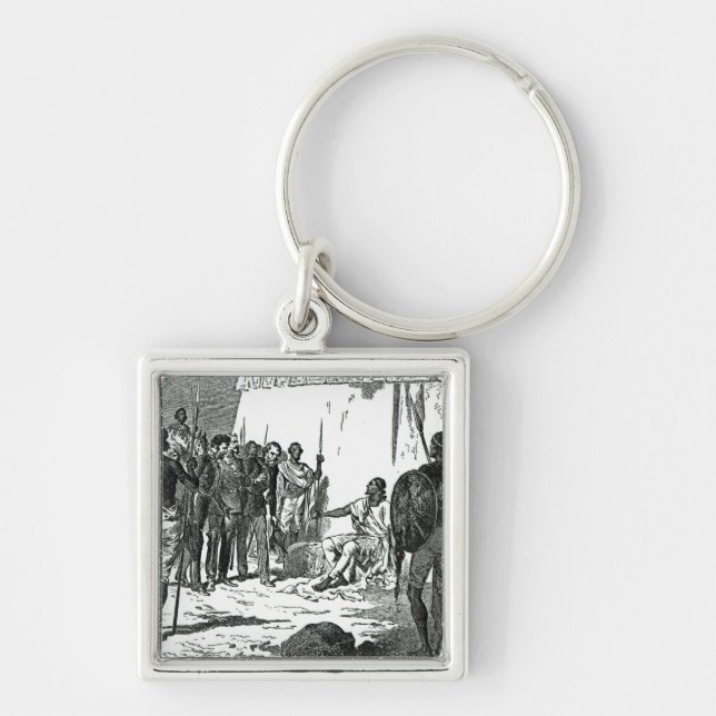 Mr.Rassam's interview with King Theodore Keychain (Front)