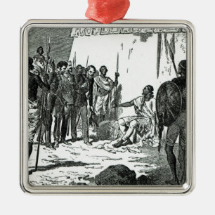 Mr.Rassam's interview with King Theodore Metal Ornament