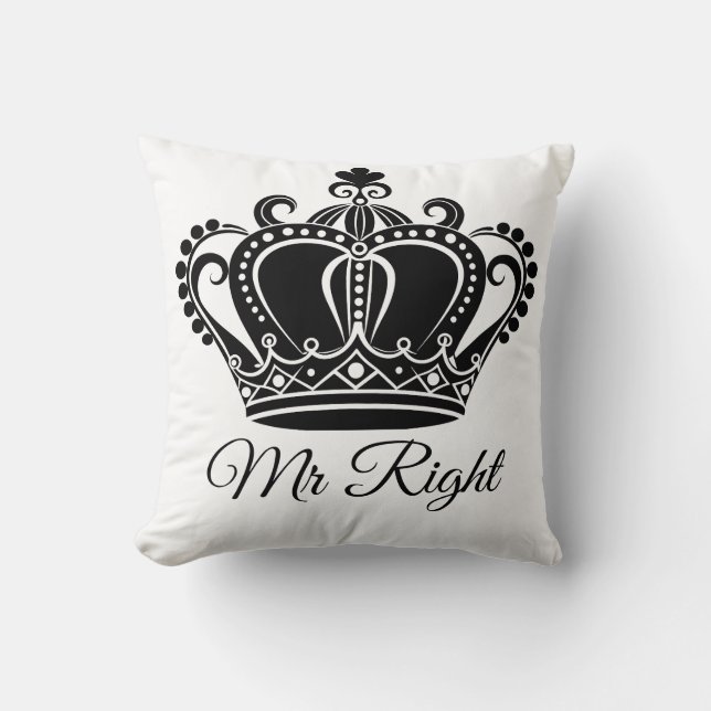 Mr Right cushion (Front)