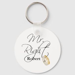 Mr Right Keychain