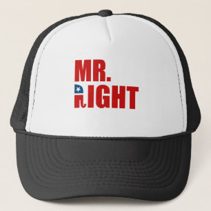 MR. RIGHT TRUCKER HAT