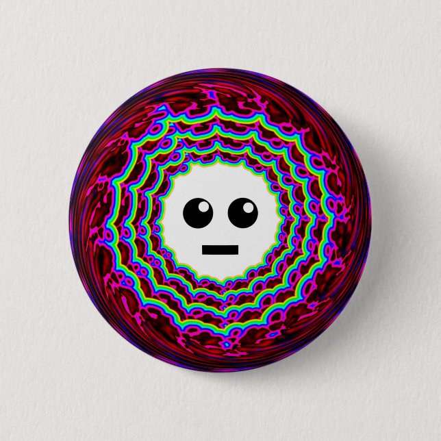 Mr Robot Face... 2 Inch Round Button (Front)