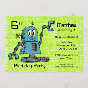 Mr. Robot Personalized Birthday Invitation