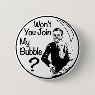 Mr. Rogers Won't You Join My Bubble Pandemic 2 Inch Round Button