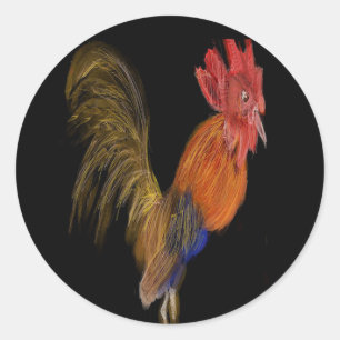 Mr. Rooster Classic Round Sticker
