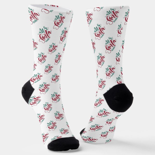 Mr. Santa Claus Socks (Angled)