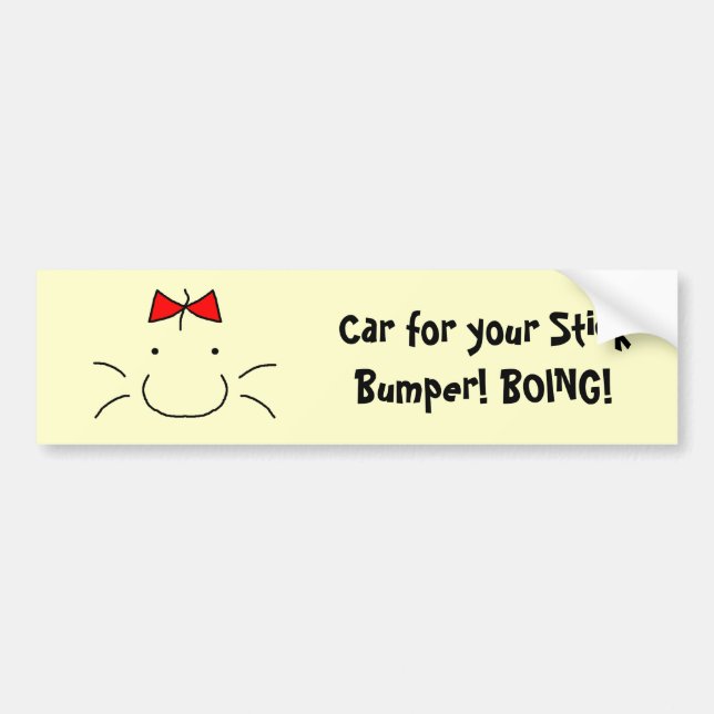Mr. Saturn Bumper Sticker (Front)