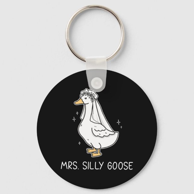 Mr. Silly Goose And Mrs. Silly Goose Couple Matchi Keychain (Front)