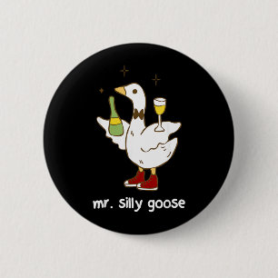 Mr Silly Goose Wedding Bachelor Party Funny 2 Inch Round Button
