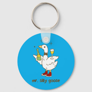 Mr Silly Goose Wedding Bachelor Party Funny Keychain