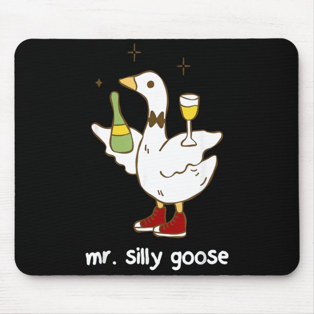 Mr Silly Goose Wedding Bachelor Party Funny Mouse Pad (Front)