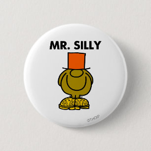 Mr. Silly Hidden Eyes 2 Inch Round Button