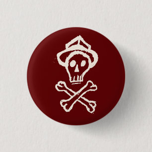 Mr. Skullington - Bloody Red 1 Inch Round Button