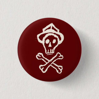Mr. Skullington - Bloody Red 1 Inch Round Button