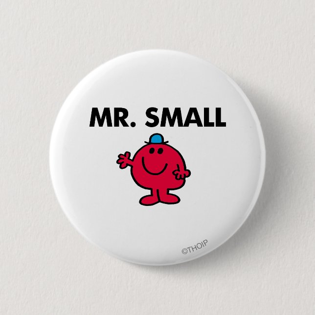 Mr. Small Waving Hello 2 Inch Round Button (Front)