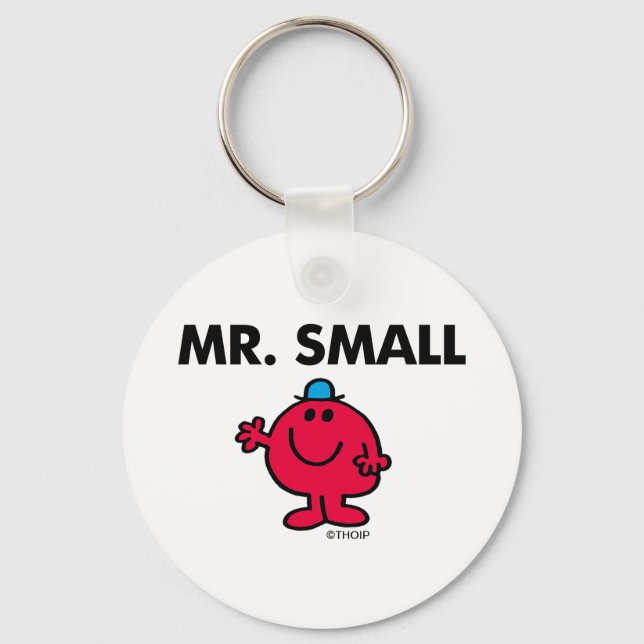 Mr. Small Waving Hello Keychain (Front)