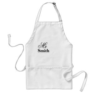 Mr Smith Personalized Name Standard Apron