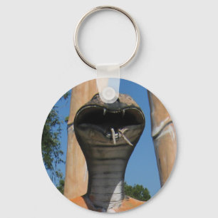 Mr Snake AKA Cobra Head ... Buddhist Hell Keychain