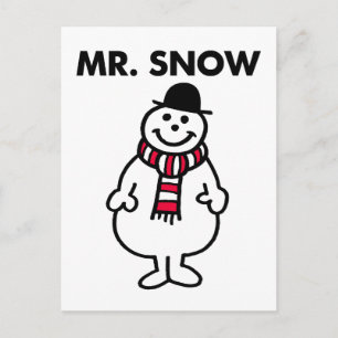 Mr. Snow   Classic Pose Postcard
