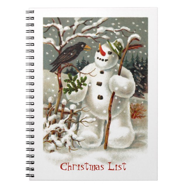 Mr. Snowman and Mr. Crow Notebook (Front)